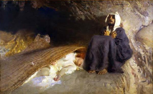 Domenico Morelli Le tentazioni di Sant'Antonio oil painting picture